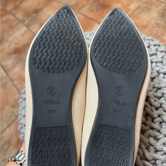 Vivaia Aria Pointed Toe Black Ballet Flats Size 39.5 - Picture 9 of 9